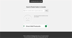 Desktop Screenshot of canadapostalcode.net