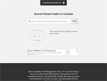 Tablet Screenshot of canadapostalcode.net